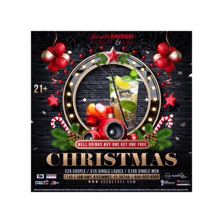 Christmas - 2 for 1 well drinks
