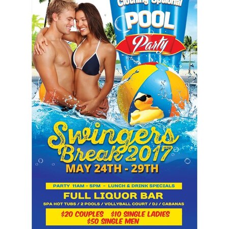 Monday Pool Party - Swingers Break 2017