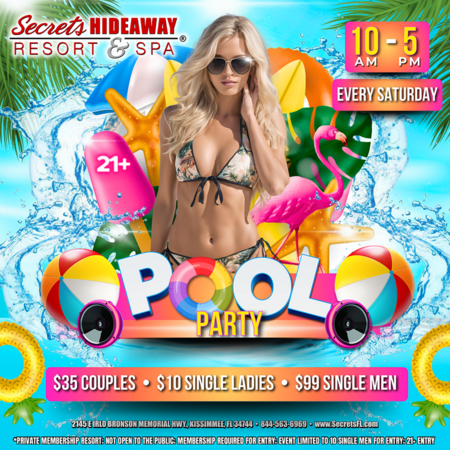 Pool Party 10am - 5pm - i.Candy Lifestyle 5th Anniversary Bash