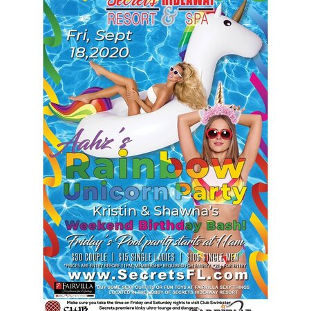 Rainbow Unicorn - Ahaz Party