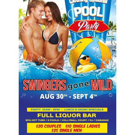Monday Pool Party - Swingers Gone Wild